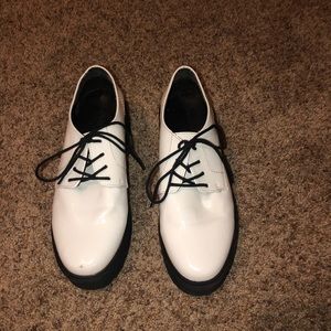 white and black platforms